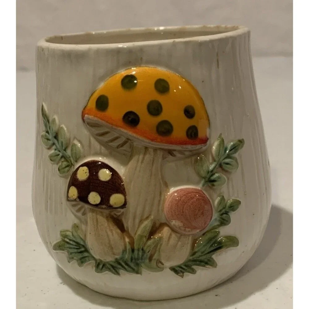 Vintage Sears Merry Mushroom Canister 4” Bottom ONLY 1976 Japan Replacement